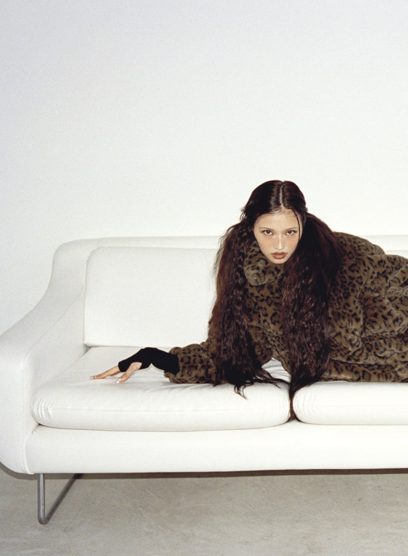 1ヶ月経ったら消します）SEIRA×LAGUAGEM 限定版 グレー 毛皮コート LAGUA GEM | 【WEB限定】SEIRA×LAGUA VOLUME FAUX ファー